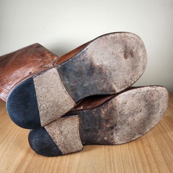 FRYE Women's Phillips Riding Boot Size 7.5 Leather Tall Western Pull On Campus - Picture 8 of 14